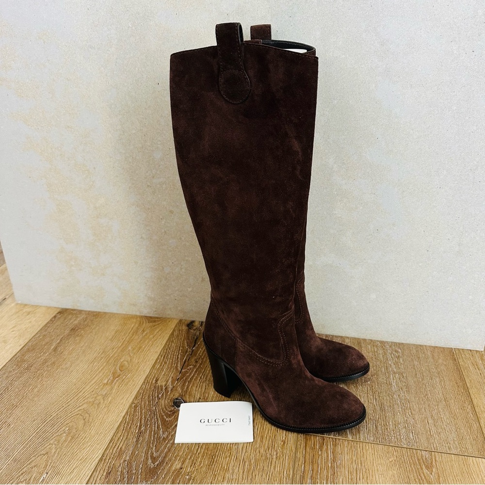 Gucci Tall Suede Boots
